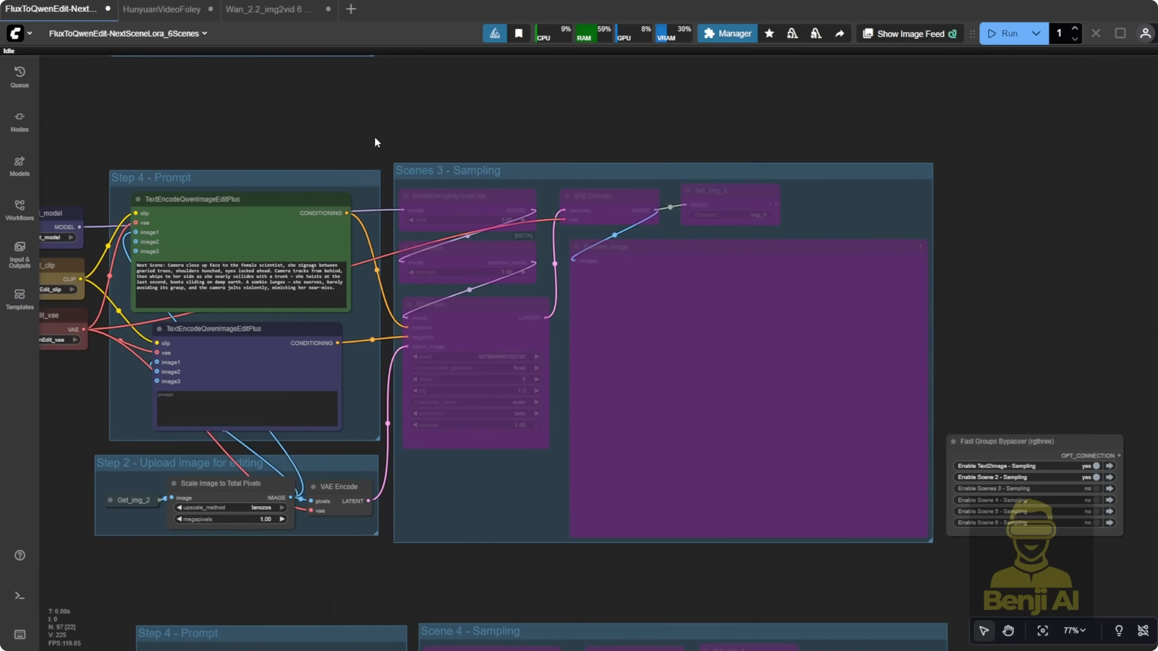 Screenshot from How Qwen Image Edit & Wan 2.2 Enhance AI Video Scenes? at 525s