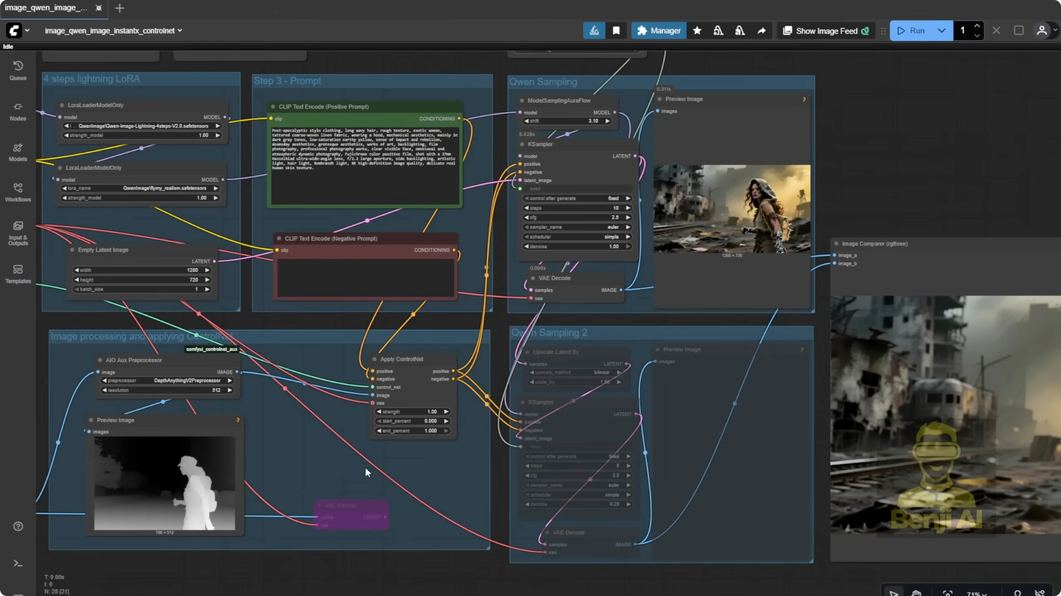 Screenshot from Exploring Wan 2.2 and Qwen Image Models in Alibaba AI Pipeline at 175s