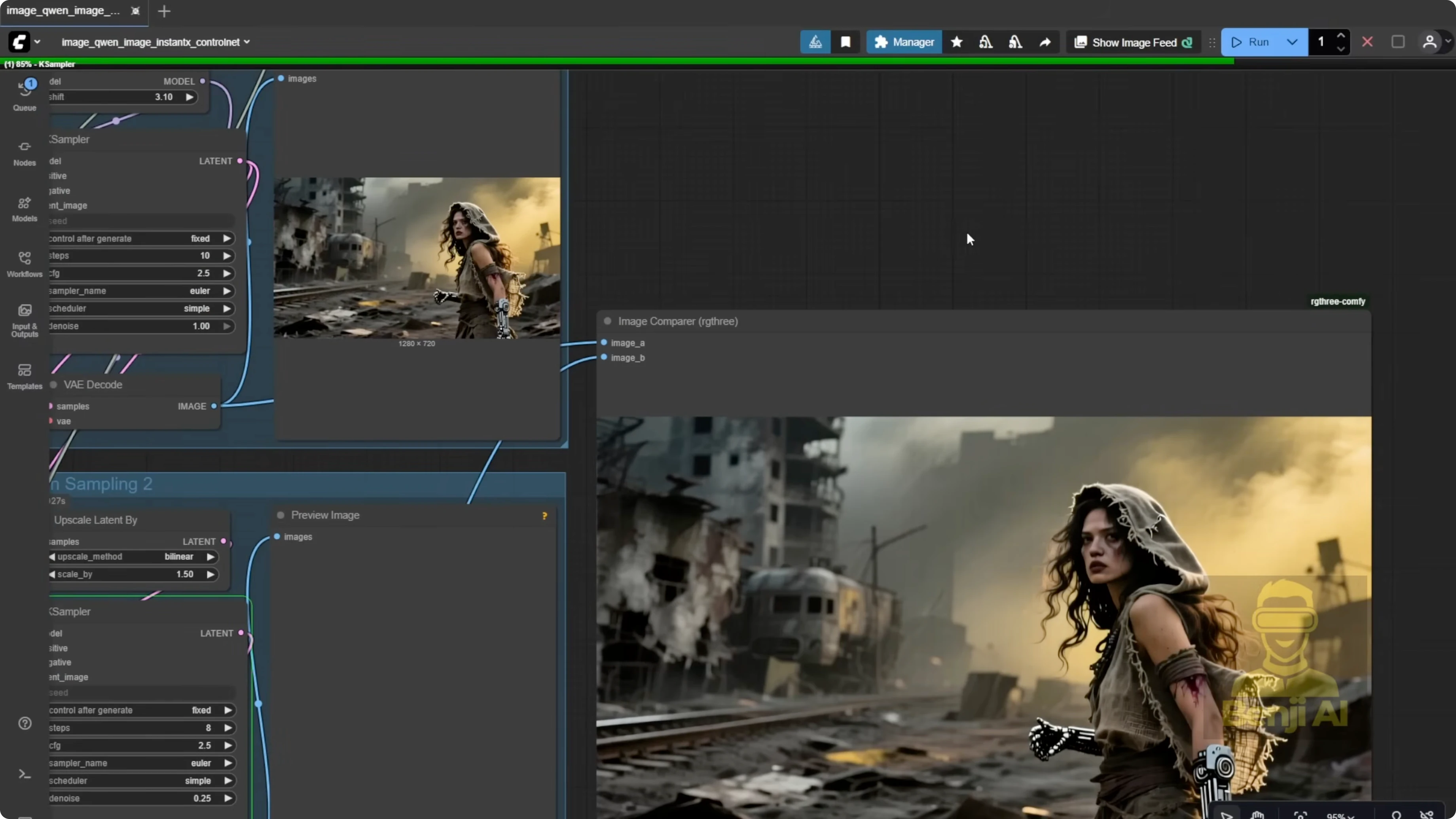 Screenshot from Exploring Wan 2.2 and Qwen Image Models in Alibaba AI Pipeline at 210s