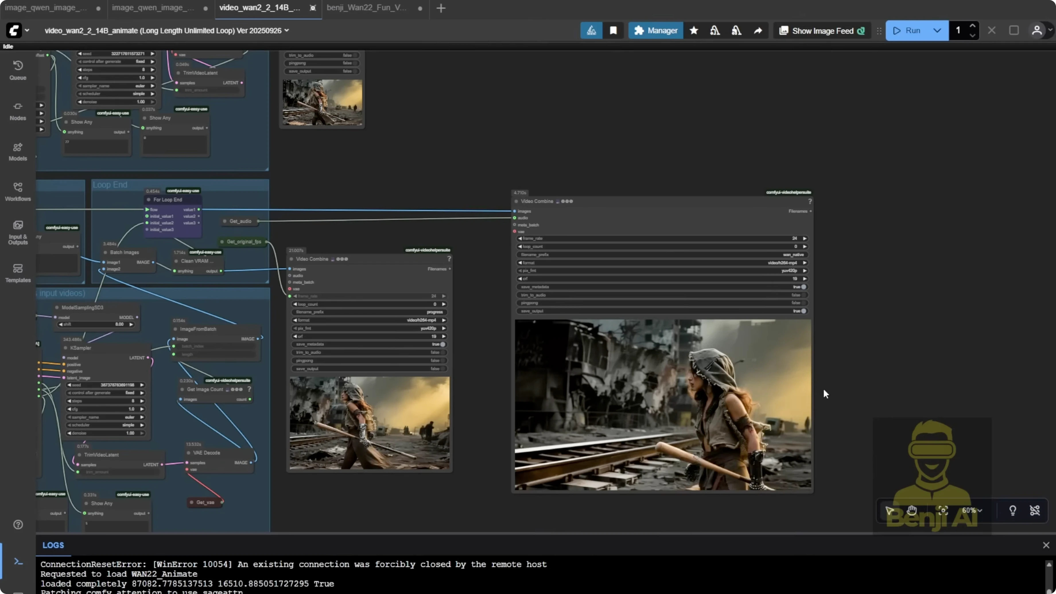 Screenshot from Exploring Wan 2.2 and Qwen Image Models in Alibaba AI Pipeline at 410s
