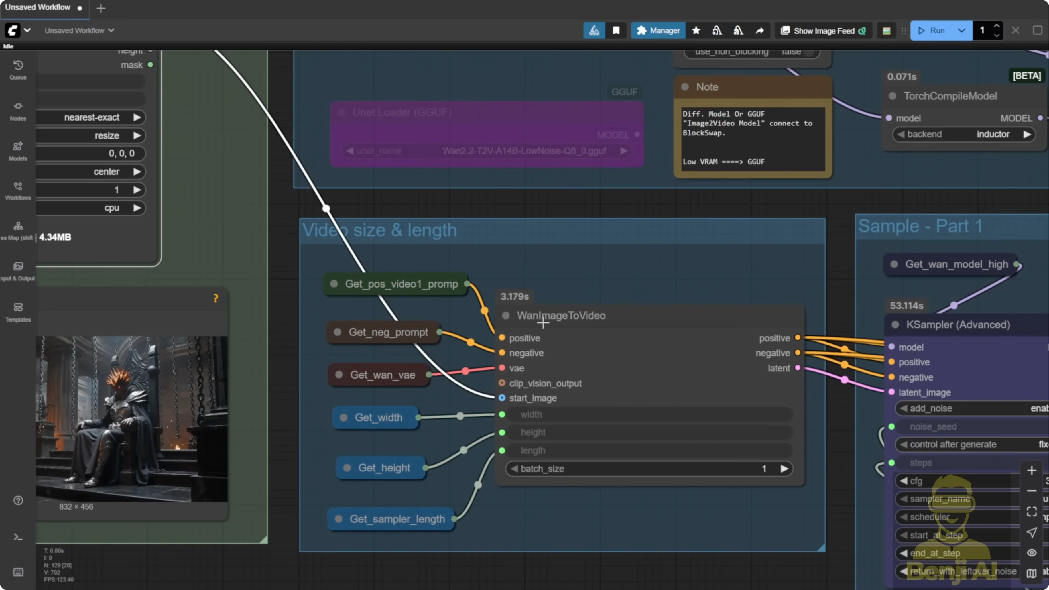 Screenshot from How Wan 2.2 Img2Vid Creates Smooth Long Videos Using Looping? at 433s