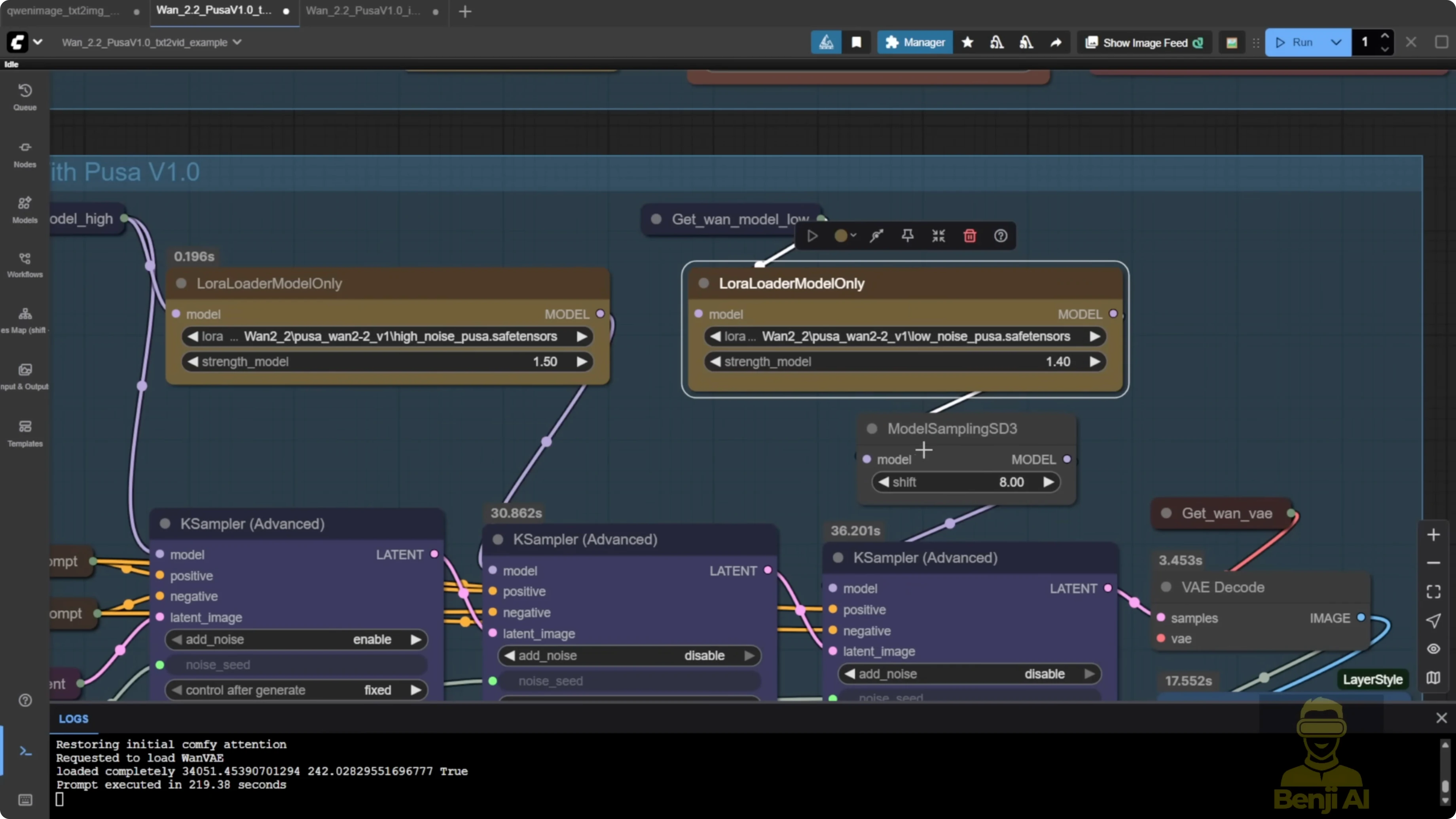 Screenshot from Discover Wan 2.2 Pusa V1.0: All-In-One LoRA Fine Tune Model at 191s