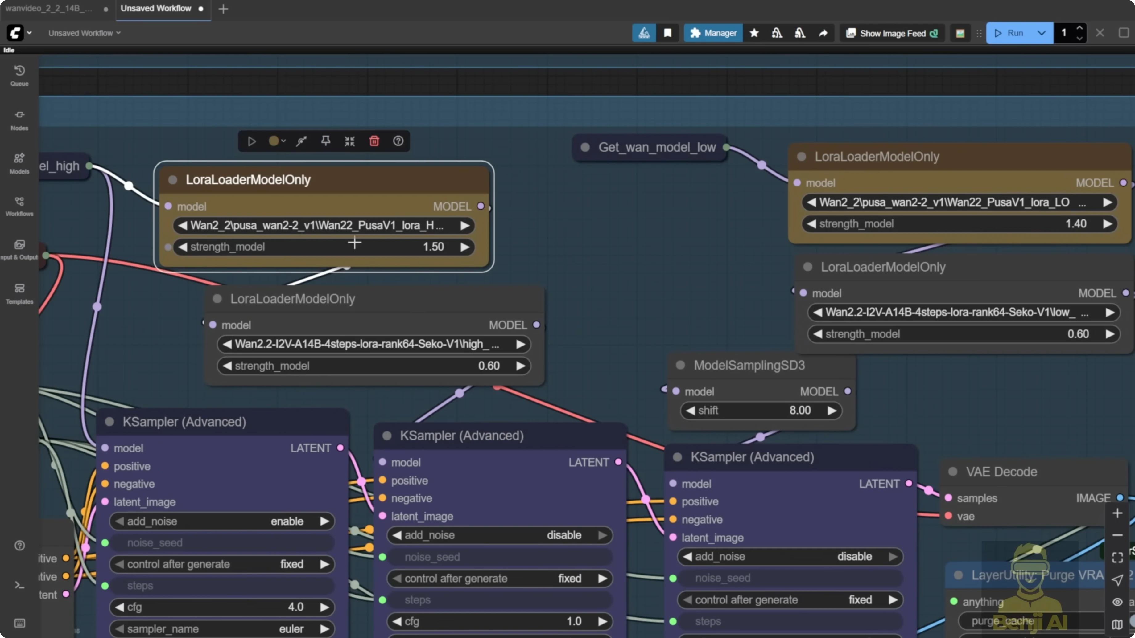 Screenshot from Discover Wan 2.2 Pusa V1.0: All-In-One LoRA Fine Tune Model at 257s