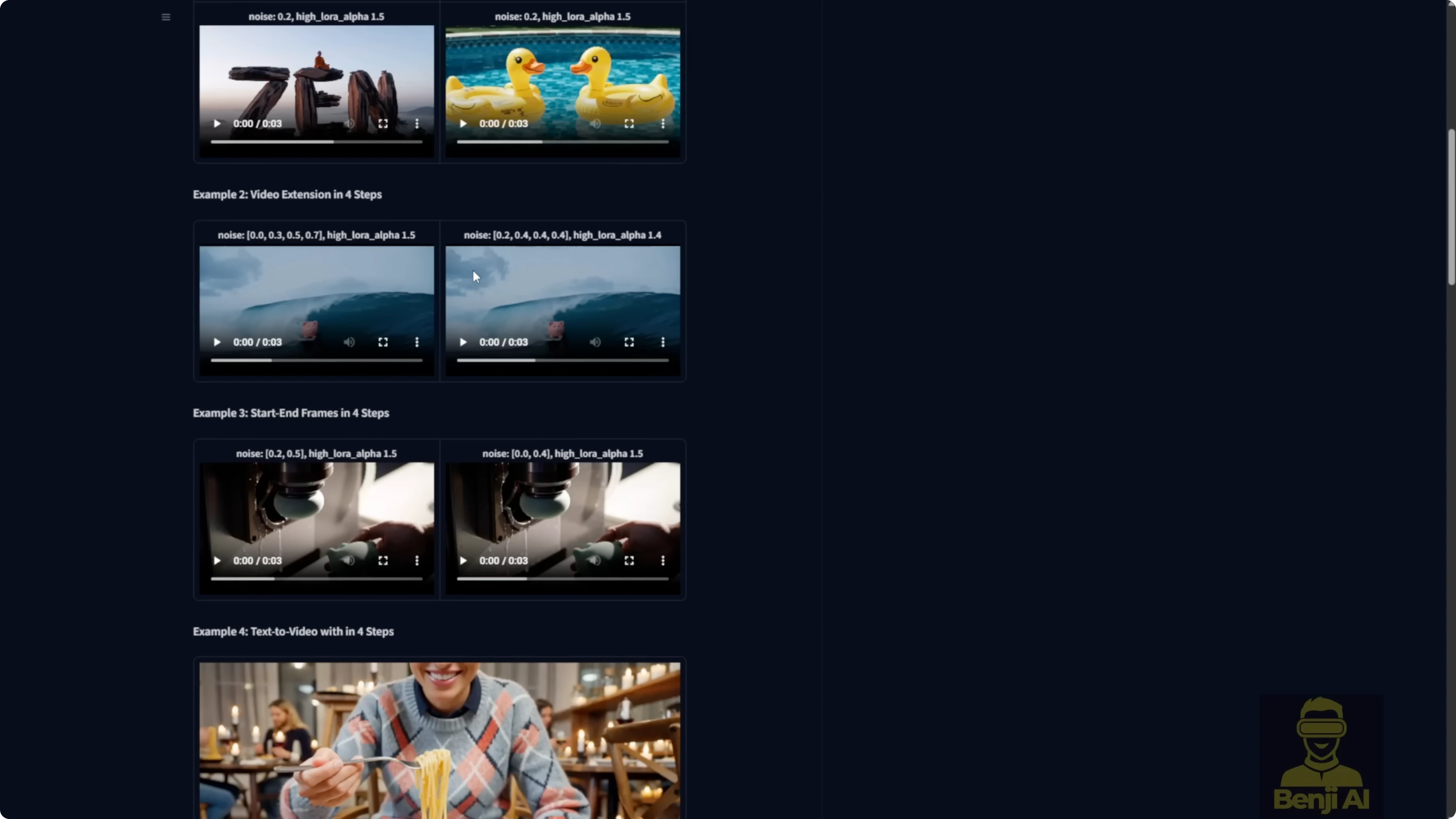 Screenshot from Discover Wan 2.2 Pusa V1.0: All-In-One LoRA Fine Tune Model at 292s