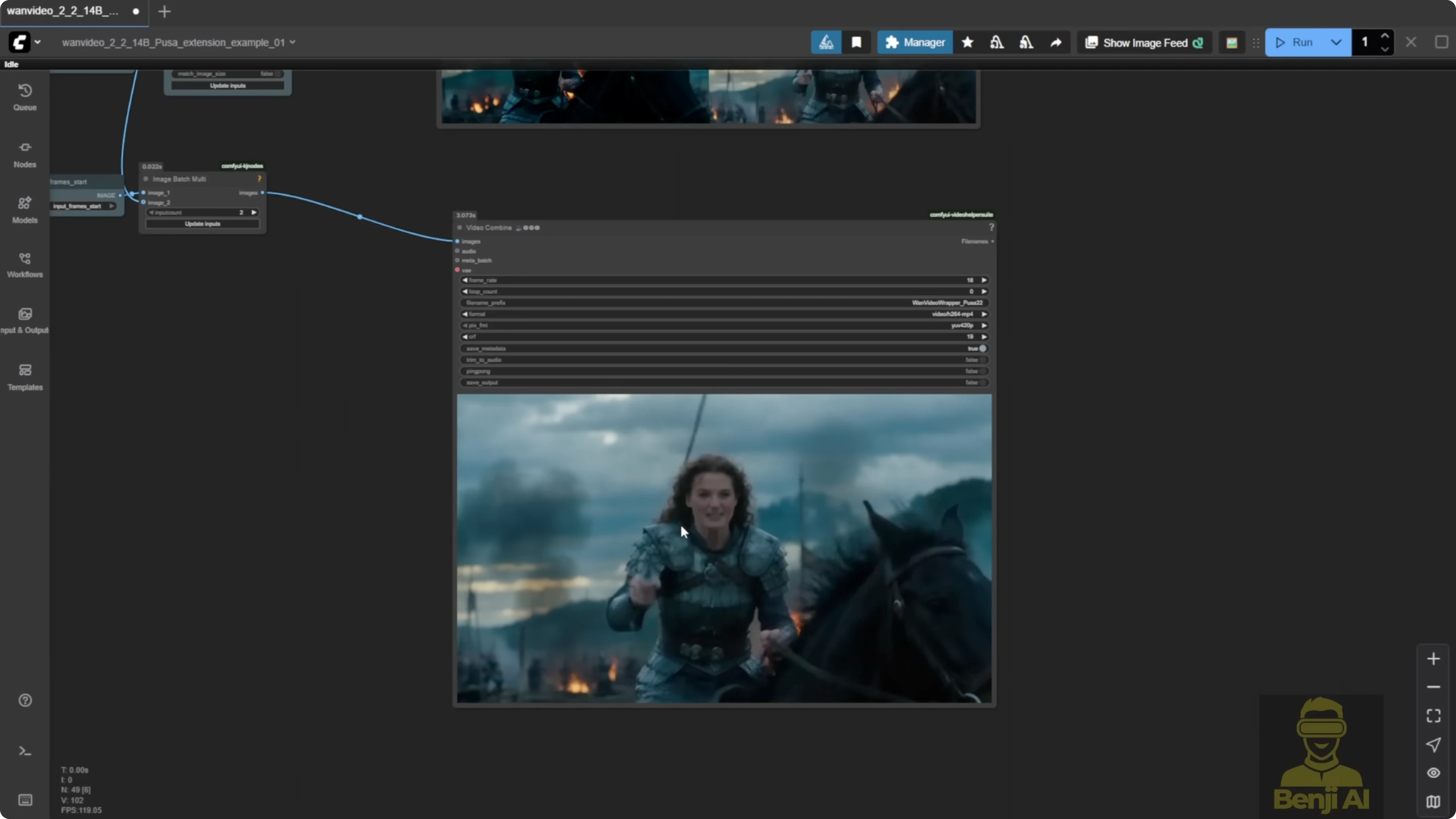 Screenshot from Discover Wan 2.2 Pusa V1.0: All-In-One LoRA Fine Tune Model at 620s