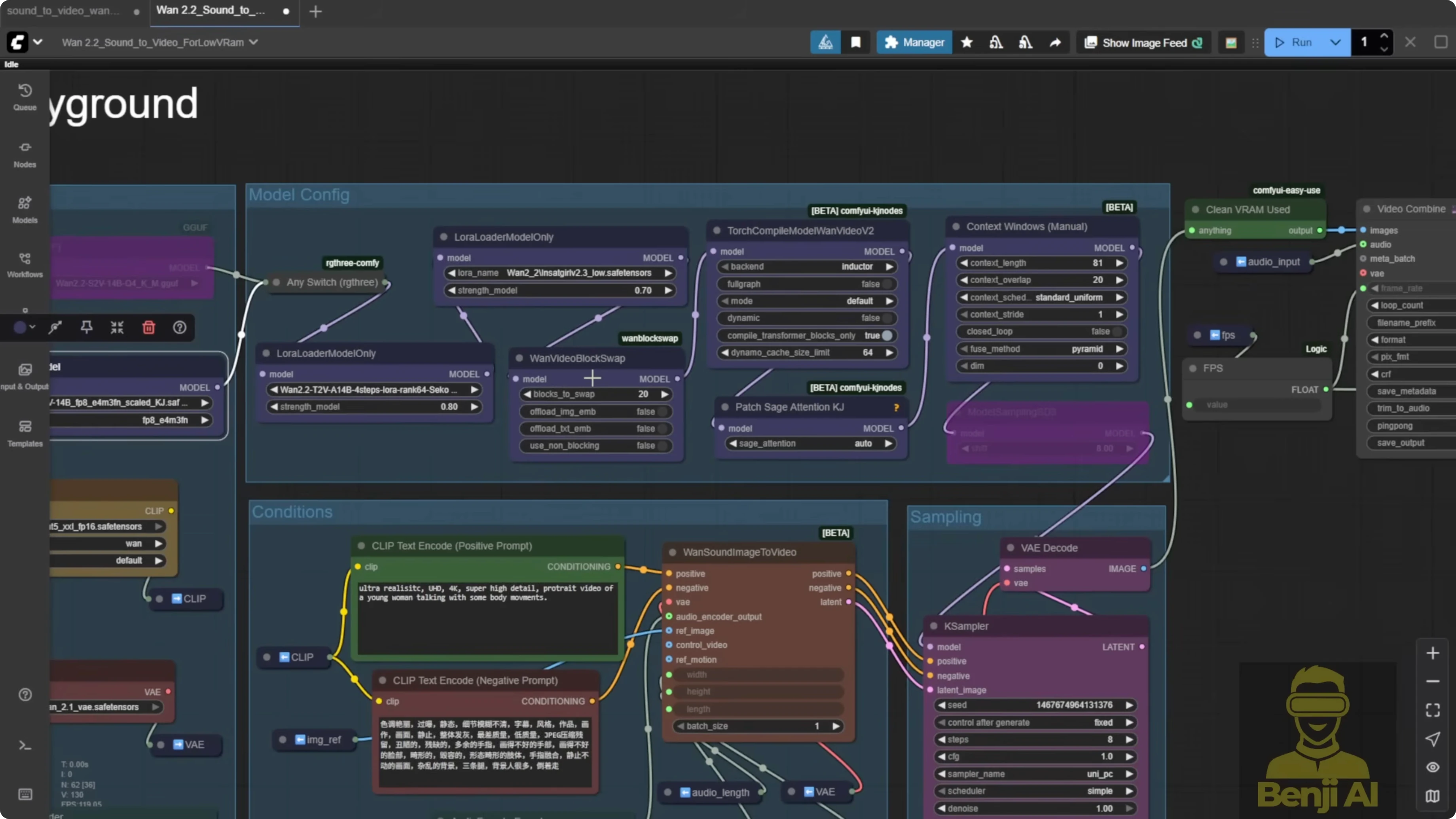 Screenshot from How to Use Wan 2.2 Sound to Video for Talking AI Characters? at 497s