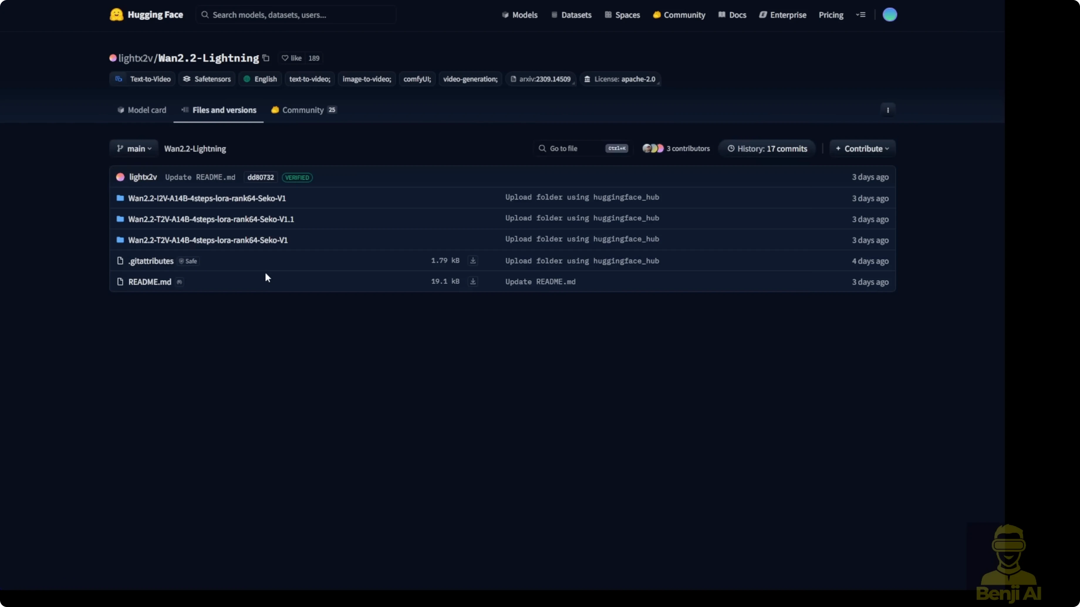 Screenshot from Wan 2.2 Lightning LoRA: Fast Image2Video & Text2Video Generation at 343s
